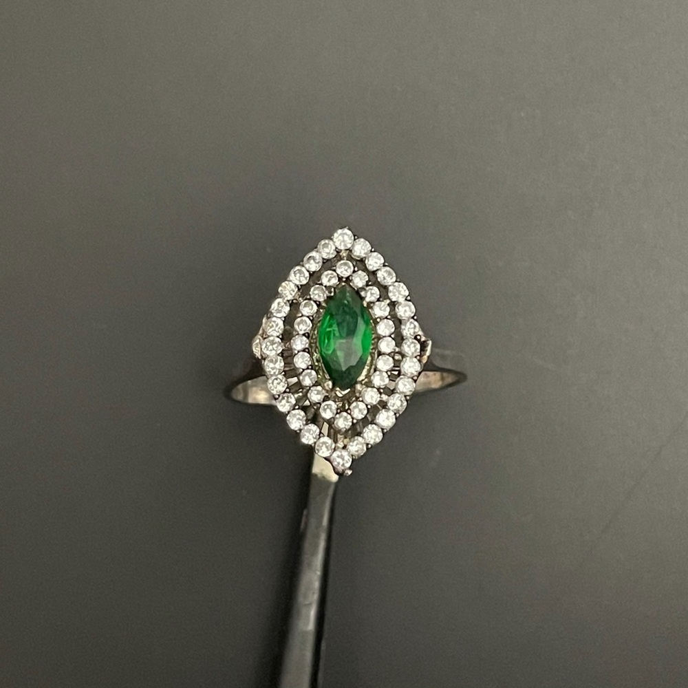 Gemstone brand new ring sterling silver